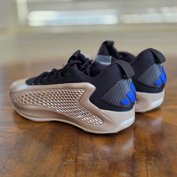 Adidas Anthony Edwards AE 1 Low Champagne Metallic Black Shoes JQ6133 Men's 9.5 - Picture 6 of 13